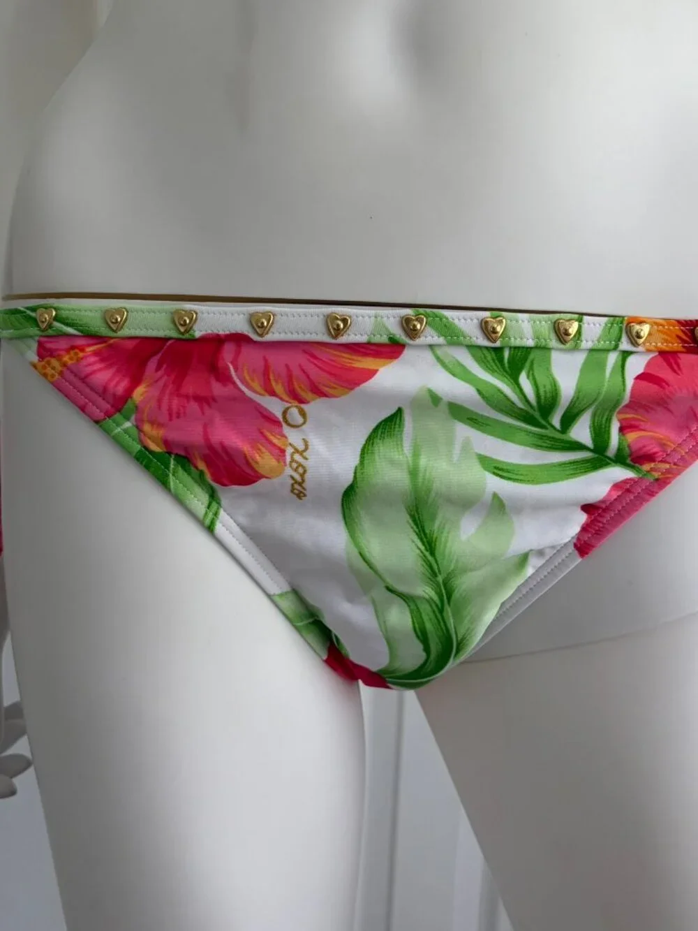 XOXO cute pink & white floral print matching bikini set